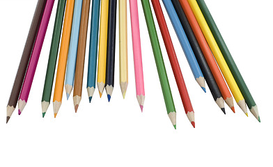 Image showing colour pencils on white