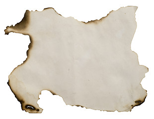 Image showing old burnt document