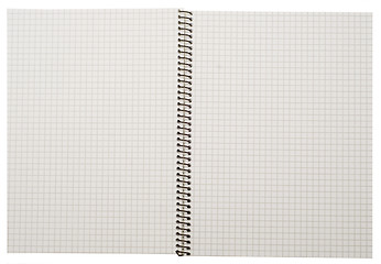 Image showing open spiral notebook