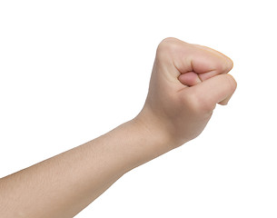 Image showing woman fist