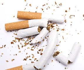 Image showing broken cigarettes