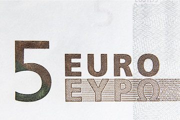 Image showing 5 Euro Note Macro III