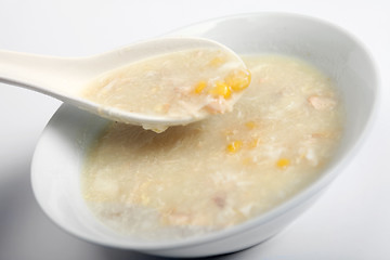Image showing Chicken and sweetcorn soup