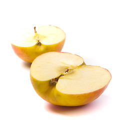 Image showing apple halves