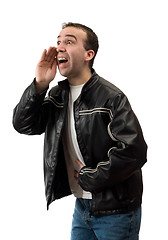 Image showing Man Shouting