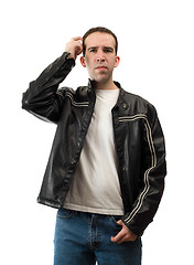 Image showing Confused Man Scratching Head