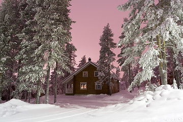 Image showing Nightly Lapland house