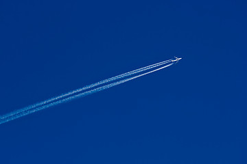 Image showing jet airplane in sky