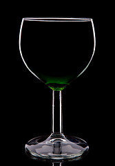 Image showing wineglass silhouette