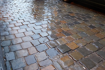 Image showing wet pavement pattern