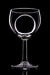 Image showing wineglass and ball