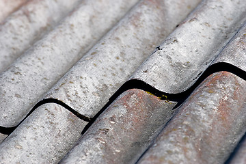 Image showing old roof's closeup