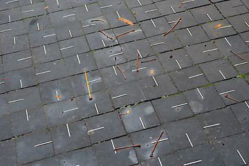 Image showing wood pavement