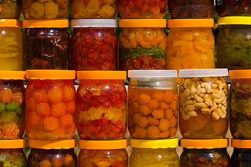 Image showing assorted canned fruits