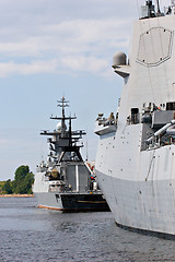 Image showing russian navy ships