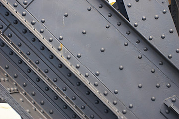 Image showing closeup of metal construction