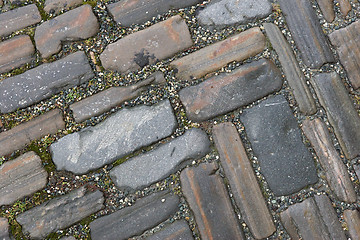 Image showing old pavement pattern