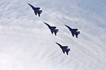 Image showing four fighters in the sky