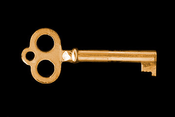 Image showing gold vintage key