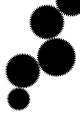 Image showing gears silhouette