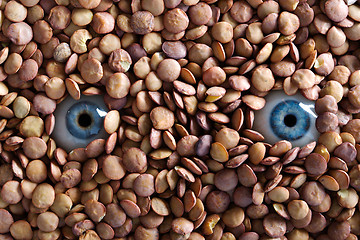 Image showing eye and lentil