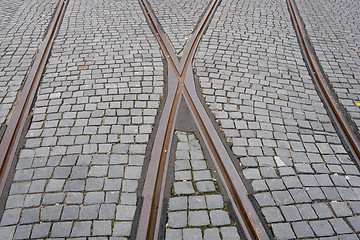 Image showing rail crossroad