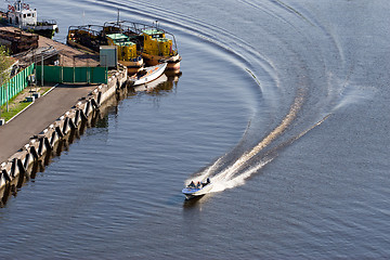 Image showing speed motor boat