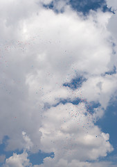 Image showing balloons on sky