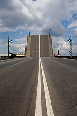 Image showing raised drawbridge