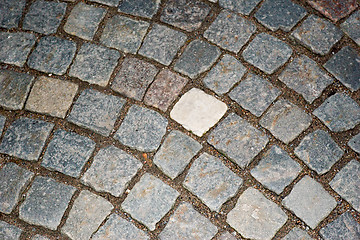 Image showing old pavement pattern