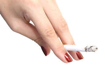 Image showing hand with cigarette