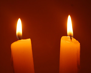 Image showing two candles