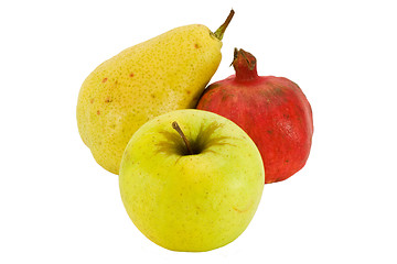 Image showing Fresh fruit isolated on white background