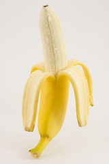 Image showing One banana on light background