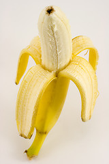 Image showing One banana on light background