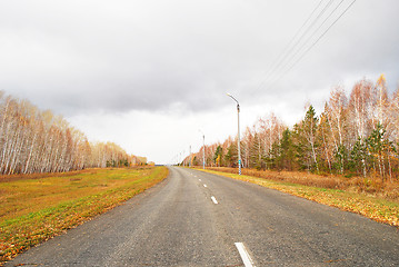 Image showing autumn road