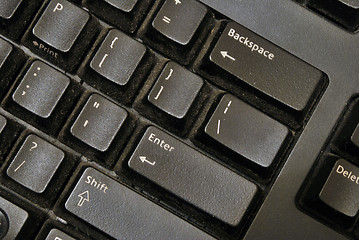 Image showing Black Pc Keyboard