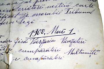 Image showing Hand Written Text