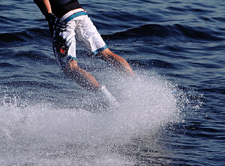 Image showing Wakeboarder, flipside