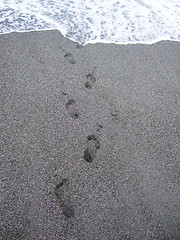 Image showing footprints