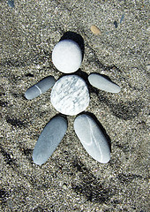 Image showing pebble man