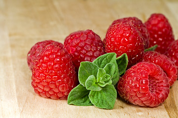 Image showing Fresh ripe raspberry