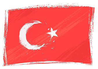 Image showing Grunge Turkey flag