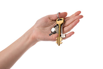 Image showing hand with keys