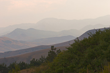 Image showing blue hills