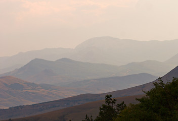 Image showing blue hills
