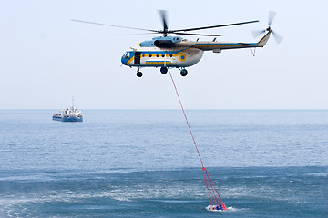 Image showing fire helicopter