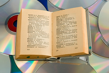 Image showing dictionary on disks