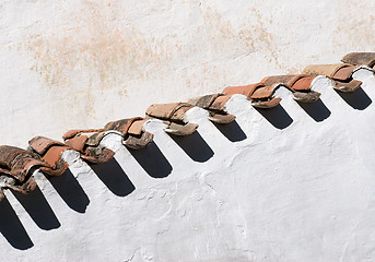 Image showing tiled roof close-up