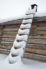 Image showing ladder for Santa